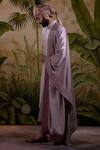 Punit Arora_Pink Silk Jacquard Thread Ornamental Embroidered Sherwani Set _Online_at_Aza_Fashions