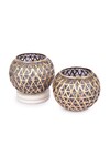 Shop_MANOR HOUSE_Gold Glass Bowls Set Of 2_at_Aza_Fashions