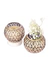 MANOR HOUSE_Gold Glass Bowls Set Of 2_Online_at_Aza_Fashions