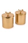 Shop_Manor House_Gold Iron And Glass Jars With Water Fly Lid Set Of 2 _at_Aza_Fashions
