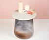 Buy_Manor House_Glass Bottom With Marble Top Accent Side Table_at_Aza_Fashions
