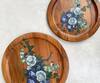 Floursha_Rose Hand Painted Wall Plate (single Pc)_Online_at_Aza_Fashions