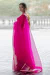 Shop_Mimamsaa_Pink Organza Silk Woven Ashalata Saree  _at_Aza_Fashions