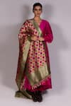 Buy_Mimamsaa_Multi Color Hand Painted Mooga Silk Dupatta_at_Aza_Fashions