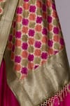 Shop_Mimamsaa_Multi Color Hand Painted Mooga Silk Dupatta_at_Aza_Fashions