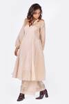 Mimamsaa_White Tissue Silk Gauri Woven Kurta And Pant Set_Online_at_Aza_Fashions