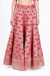 Shop Mimamsaa Pink Jamawar Satin Silk-brocade Woven Floral Motifs V Leela Bridal Lehenga Set Online at Aza Fashions Shop_Mimamsaa_Pink Jamawar Satin Silk-brocade Woven Floral Motifs V Leela Bridal Lehenga Set_Online_at_Aza_Fashions