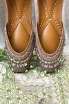 Buy House Of Vian Brown Embellished Juttis Online at Aza Fashions Buy_House Of Vian_Brown Embellished Juttis _Online_at_Aza_Fashions
