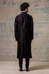 Shop Devnaagri Black Cotton, Chanderi Kurta Set at Aza Fashions Shop_Devnaagri_Black Cotton, Chanderi Kurta Set _at_Aza_Fashions