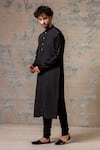 Buy Devnaagri Black Cotton, Chanderi Kurta Set Online at Aza Fashions Buy_Devnaagri_Black Cotton, Chanderi Kurta Set _Online_at_Aza_Fashions
