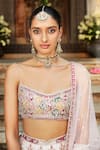 Buy Matsya Ivory Silk Applique Work Scoop Neck The Rambagh Embroidered Bridal Lehenga Set Online at Aza Fashions Buy_Matsya_Ivory Silk Applique Work Scoop Neck The Rambagh Embroidered Bridal Lehenga Set _Online_at_Aza_Fashions