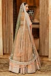 Matsya Beige Silk Resham, Aari, Kasab The Royal Pichwai Embroidered Bridal Lehenga Set Online at Aza Fashions Matsya_Beige Silk Resham, Aari, Kasab The Royal Pichwai Embroidered Bridal Lehenga Set _Online_at_Aza_Fashions