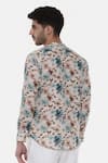 Shop_Mayank Modi - Men_Multi Color 100% Linen Printed Floral Shirt  _at_Aza_Fashions