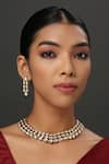 Shop_Minaki_Gold Plated Diamonds Kundan Embellished Necklace Set _at_Aza_Fashions