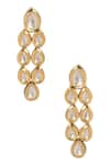 Buy_Minaki_Gold Plated Diamonds Kundan Embellished Necklace Set _Online_at_Aza_Fashions