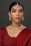 Buy_MINAKI_Gold Plated Kundan Choker Set _at_Aza_Fashions