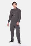 Mayank Modi - Men_Black Malai Cotton Solid Jumpsuit _Online_at_Aza_Fashions