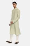 Buy_Mayank Modi - Men_Green Silk Cotton Kurta Set  _Online_at_Aza_Fashions