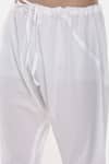Shop_Mayank Modi - Men_Red Malai Cotton Plain Full Sleeve Kurta Set _Online_at_Aza_Fashions