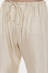 Shop_Mayank Modi - Men_Brown Silk Cotton Plain Full Sleeve Kurta Set _Online_at_Aza_Fashions
