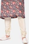 Buy_Mayank Modi - Men_Wine Muslin Printed Botanical Kurta Set 