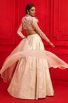 Shop_Mahima Mahajan_White Madrit Embroidered Blouse And Lehenga Set_at_Aza_Fashions