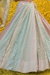 Shop_Mahima Mahajan_Multi Color Iqra Banarasi Chanderi Lehenga Set_Online_at_Aza_Fashions
