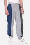 Shop_Mayank Modi - Men_Multi Color Malai Cotton Block Joggers Pant _Online_at_Aza_Fashions