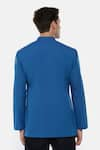 Shop_Mayank Modi - Men_Blue 100% Cotton Kurta  _at_Aza_Fashions