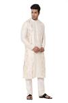 Shop_Masaba_White Chanderi Foil Print Layered Kurta _Online_at_Aza_Fashions