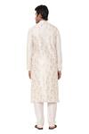 Shop_Masaba_White Chanderi Foil Print Layered Kurta _at_Aza_Fashions