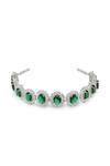 Mae Jewellery By Neelu Kedia_White Emeralds And Zircons Stone Embellished Choker Set_Online_at_Aza_Fashions