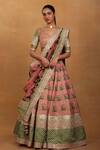 Buy_Masaba_Pink Cherry Lehenga Set With Can-can_at_Aza_Fashions