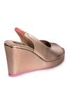Buy_Veruschka by Payal Kothari_Pink Pu Leather Peep Toe Wedges_Online_at_Aza_Fashions