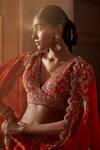 Buy_Mrunalini Rao_Raw Silk Roma Lata Embroidered Lehenga Set_Online_at_Aza_Fashions