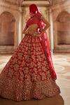 Mrunalini Rao_Raw Silk Taara Florette Embroidered Lehenga Set_Online_at_Aza_Fashions