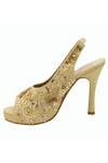 Shop_Veruschka By Payal Kothari_Beige Embroidery Peep Toe Stilettos _Online_at_Aza_Fashions