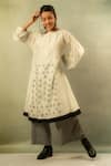 Buy_Ibai_White Handwoven Mulbery Silk Boat Tunic _Online_at_Aza_Fashions