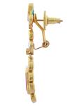 Minaki_Gold Plated Jadau Choker Set_at_Aza_Fashions