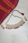 Buy_Minaki_Gold Plated Diamonds, Stones Kundan Choker Set _at_Aza_Fashions