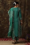 Shop_Maison Shefali_Green Kurta Cotton  Dupatta Chanderi Embroidered Set _at_Aza_Fashions