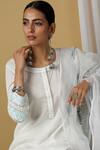 Buy_Maison Shefali_White Cotton Printed Kurta Set_Online_at_Aza_Fashions