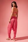 Chamee and Palak_Pink Embroidered Jacket And Dhoti Pant Set_Online_at_Aza_Fashions