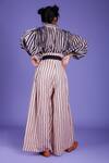 Shop_MATI_Pink Cotton Striped Pant Set_at_Aza_Fashions