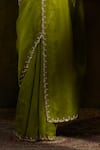 Buy_Weaver Story_Green Organza Woven Zardozi Work Handloom Saree _Online_at_Aza_Fashions