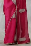 Buy_Weaver Story_Pink Organza Woven Zardozi Booti Work Handloom Saree _Online_at_Aza_Fashions