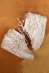 Buy_Tiesta_Ivory Embellished Cinderella Sneaker Wedges _at_Aza_Fashions