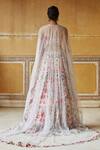 Shop_Rahul Mishra_White Lehenga Silk Organza  And Cape Tulle Lining And Set _at_Aza_Fashions