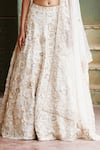 Buy_Rahul Mishra_White Lehenga And Dupatta Silk Organza Blouse Raw Silk Lining Bridal Set _Online_at_Aza_Fashions