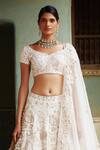 Shop_Rahul Mishra_White Lehenga And Dupatta Silk Organza Blouse Raw Silk Lining Bridal Set _Online_at_Aza_Fashions